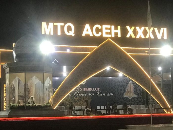Kafilah Aceh Timur Cabang Tilawah Putri Tampil Prima di Arena Utama
