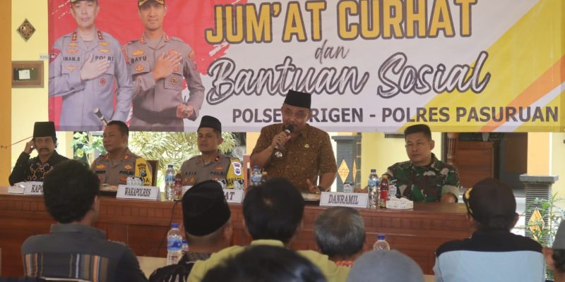 Dengarkan Keluhan Masyarakat Masyarakat, Polres Pasuruan Gelar Jum’at Curhat