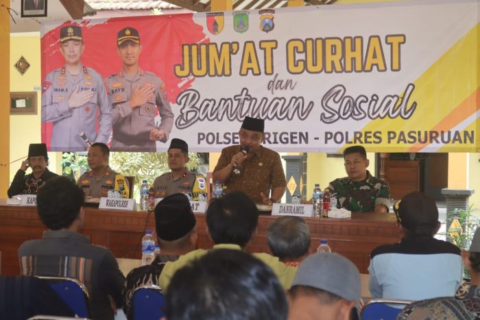 Dengarkan Keluhan Masyarakat Masyarakat, Polres Pasuruan Gelar Jum’at Curhat