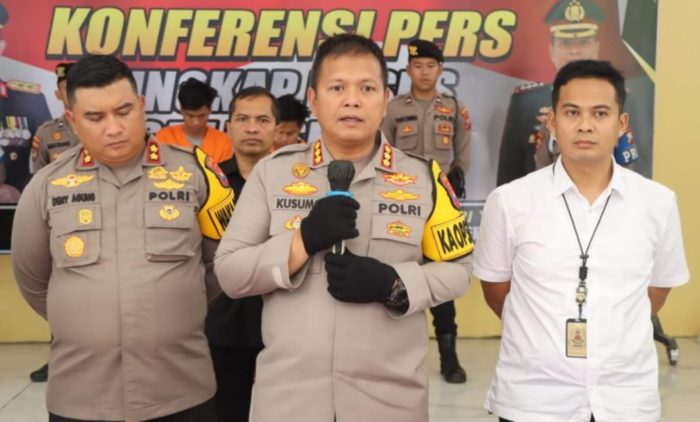 Polresta Sidoarjo Berhasil Amankan Dua Tersangka Curanmor Di Sukodono