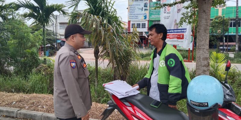 Program Prioritas Kapolri Presisi, Polsek Sagulung Menyambangi Pusat Keramaian di Kawasan SP Plaza