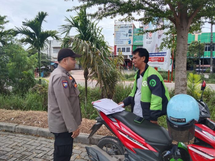Program Prioritas Kapolri Presisi, Polsek Sagulung Menyambangi Pusat Keramaian di Kawasan SP Plaza