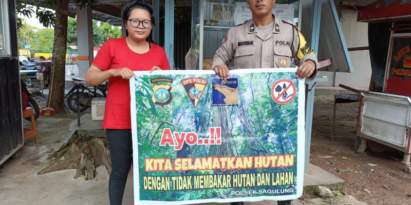 Upaya Pencegahan Terjadi Karhutla Polsek Sagulung Melaksanakan Patroli Dan Memberikan Himbauan Kepada Masyarakat