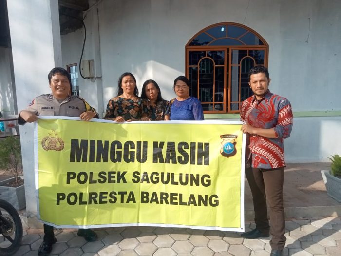 Kembali Polsek Sagulung Gelar Minggu Kasih Di Gereja GKPS Gloria Sei Langkai Batam