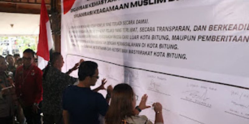 Seluruh Elemen Masyarakat Deklarasi Ciptakan Bitung Damai
