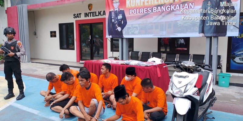Polres Bangkalan Berhasil Ungkap 21 Kasus Dan 25 Tersangka Di Amankan