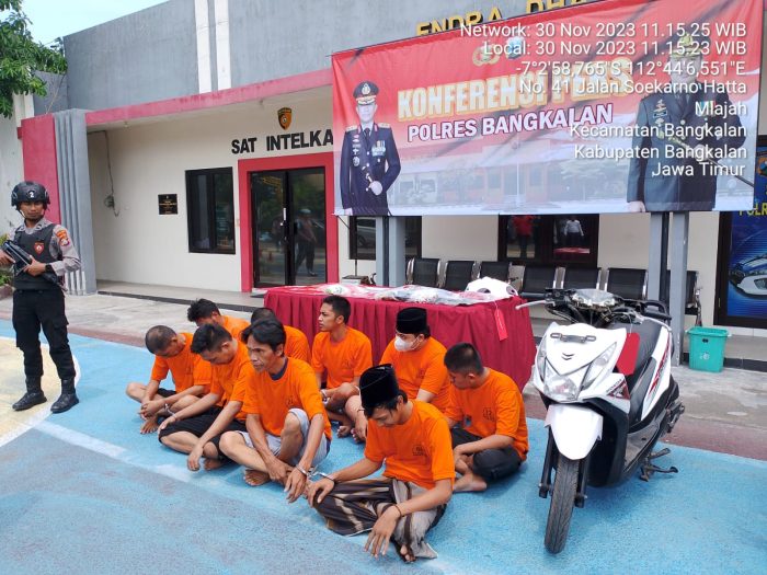 Polres Bangkalan Berhasil Ungkap 21 Kasus Dan 25 Tersangka Di Amankan