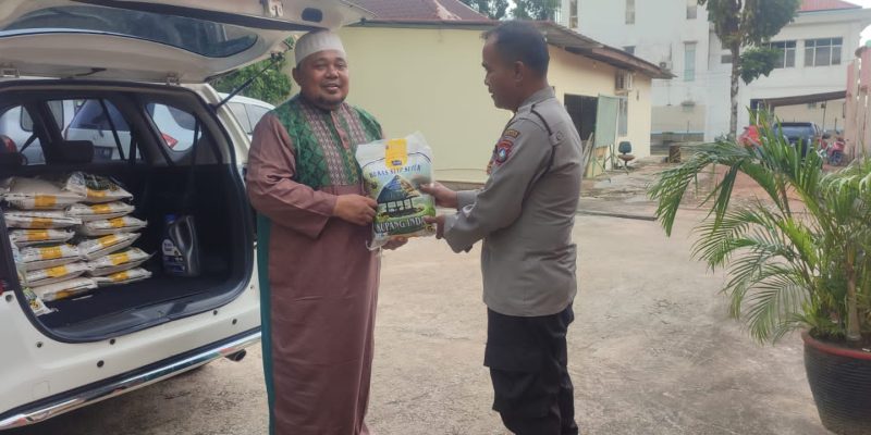 Polsek Sei Beduk Berikan Bantuan Sosial Kepada Panti Asuhan Islahul Ummah