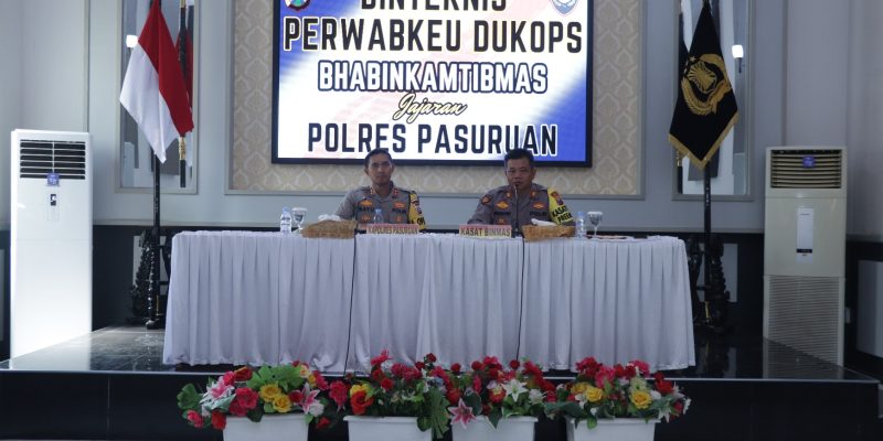 Kapolres Pasuruan Pimpin Binteknis Perwabkeu Dukops Bhabinkamtibmas