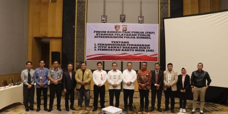 POLDA SUMATERA SELATAN MENGGELAR FORUM KONSULTASI PUBLIK (FKP)