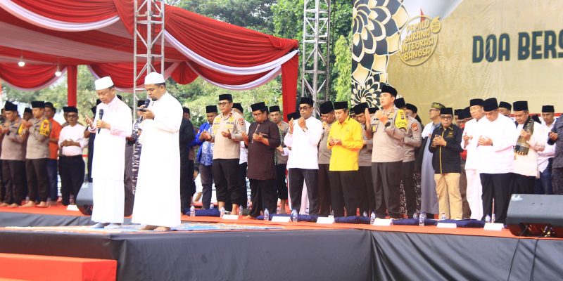 Gelar Doa Bersama, Kapolda Riau: Puncak dari Cooling System Wujudkan Pemilu Damai