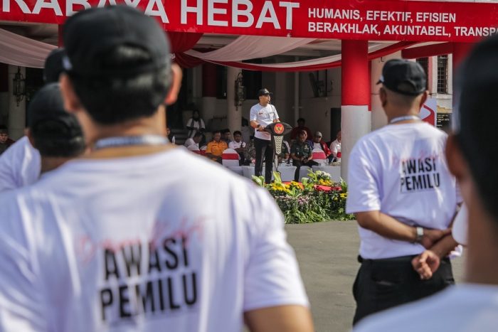Bawaslu Deklarasi Pemilu Damai 2024 Wali Kota Eri Ajak Jaga Kondusifitas Surabaya