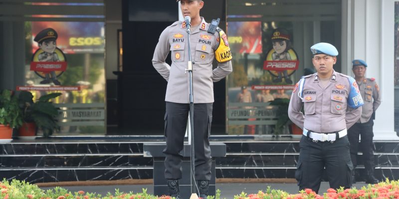 Wujudkan Malam Natal Kondusif, Kapolres Pasuruan Pimpin Apel Kesiapan Pengamanan Natal 2023