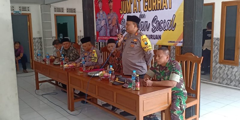 Dengarkan Aspirasi Masyarakat, Polres Pasuruan Gelar Jum’at Curhat Bersama Masyarakat Kecamatan Lumbang