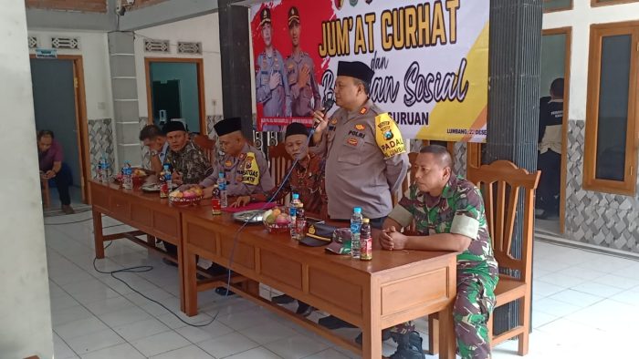 Dengarkan Aspirasi Masyarakat, Polres Pasuruan Gelar Jum’at Curhat Bersama Masyarakat Kecamatan Lumbang