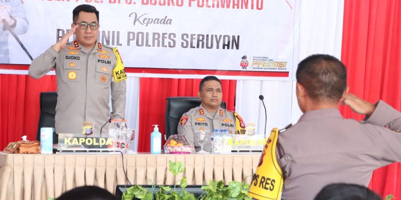 Kapolda Kalteng Tatap Muka Dengan Personel Polres Seruyan