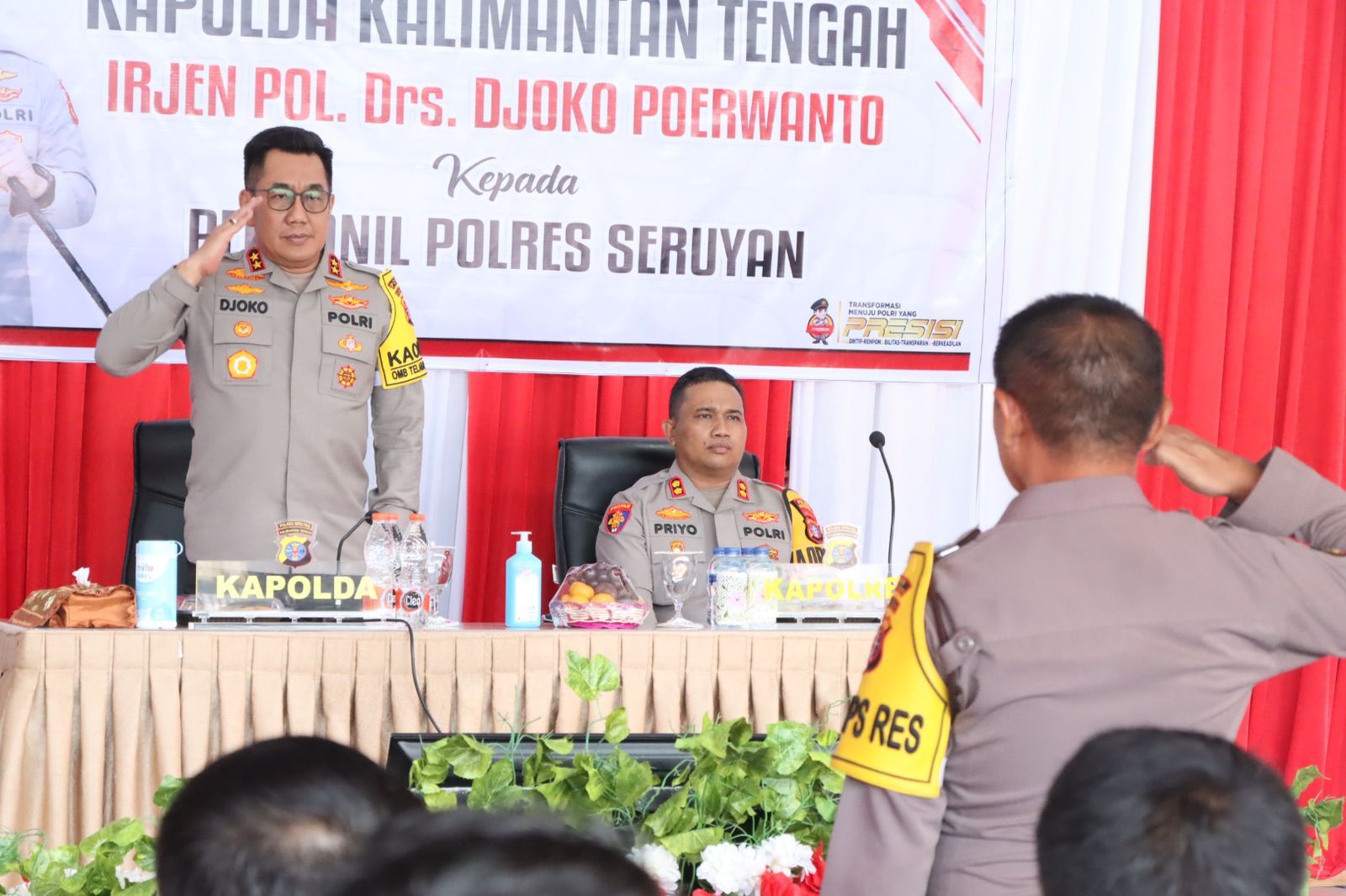 Kapolda Kalteng Tatap Muka Dengan Personel Polres Seruyan