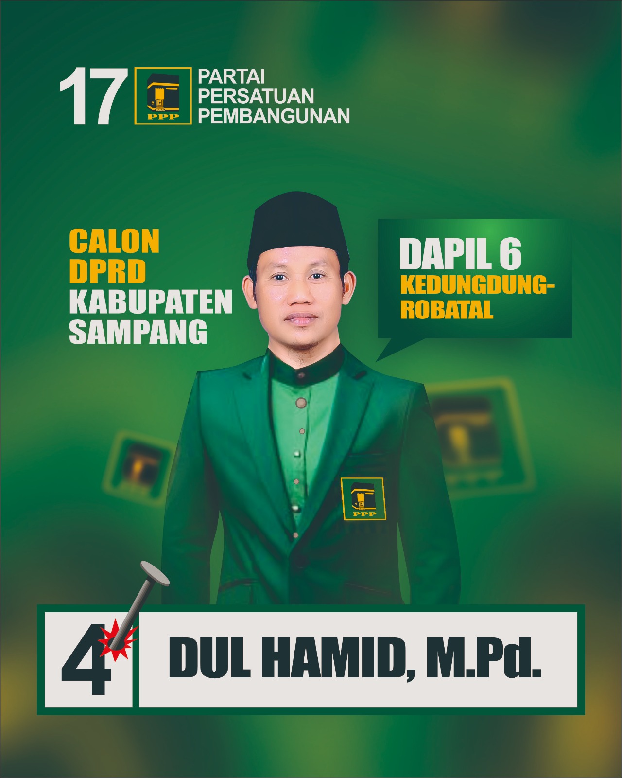 Caleg PPP Dul Hamid, M.Pd Mohon Doa Dan Dukungan Kepada Warga Kedungdung – Robatal Di Pileg 2024