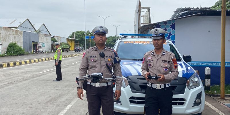Evaluasi Sitem Tilang Elektronik, Polda Jateng dan Polres Pekalongan Kota Uji Coba ETLE Drone