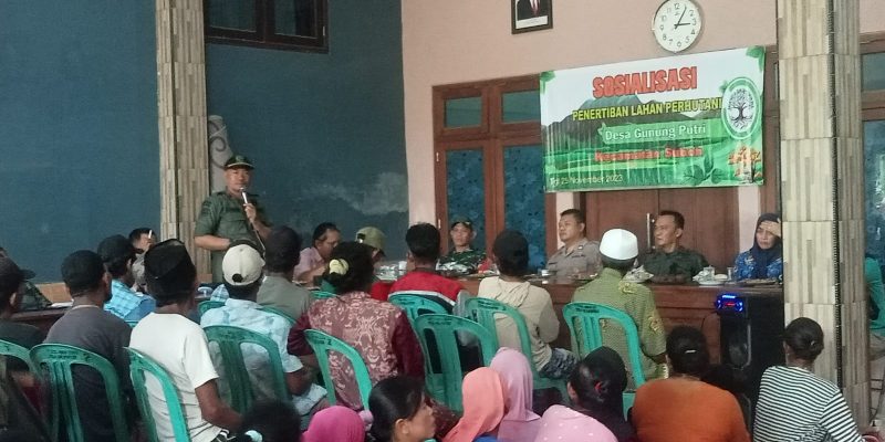 KBKPH Penarukan Bersama Forkopimcam Gelar Sosialisasi Penutupan Lahan