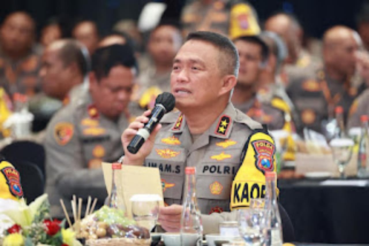 Rakernis SDM Kapolda Jatim Launching Mars Polda Jatim Dan Aplikasi Semeru Gassus Presisi