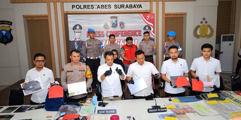 Satreskrim Polrestabes Surabaya Berhasil Amankan Tersangka Pencurian Spesialis Pecah Kaca Mobil Yang Meresahkan Warga Kota Surabaya