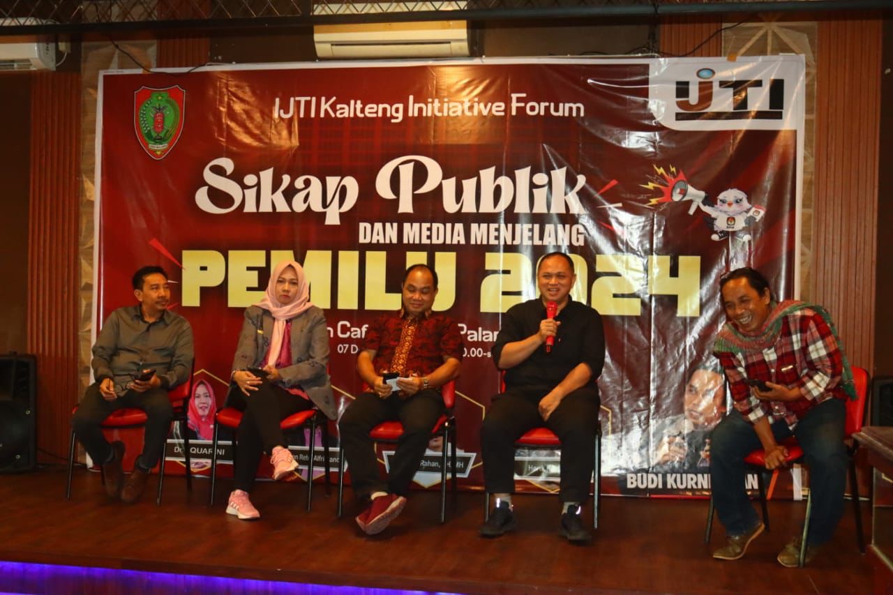 Kabidhumas Polda Kalteng Hadiri Dialog IJTI  Jelang Pemilu 2024