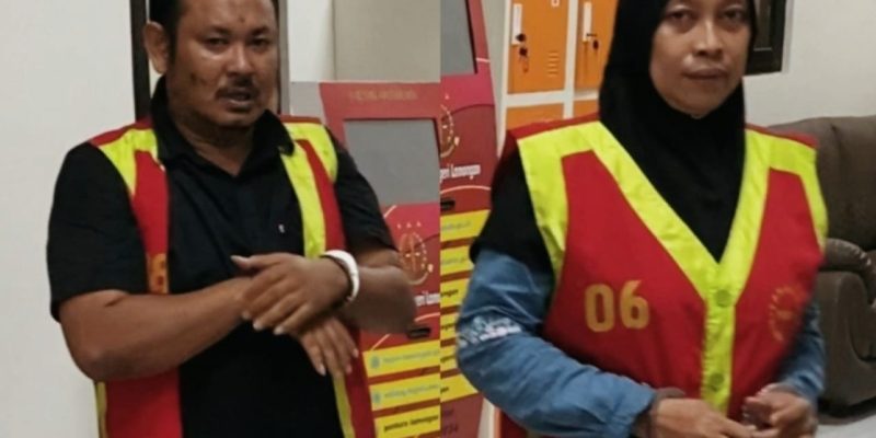 Diduga Korupsi Dana Keuangan Desa Puncakwangi, Kades dan Bendahara Desa Ditahan Kejari Lamongan