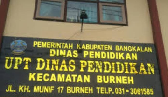 UPTD Kantor korwil Kecamatan Burneh Seperti Kuburan