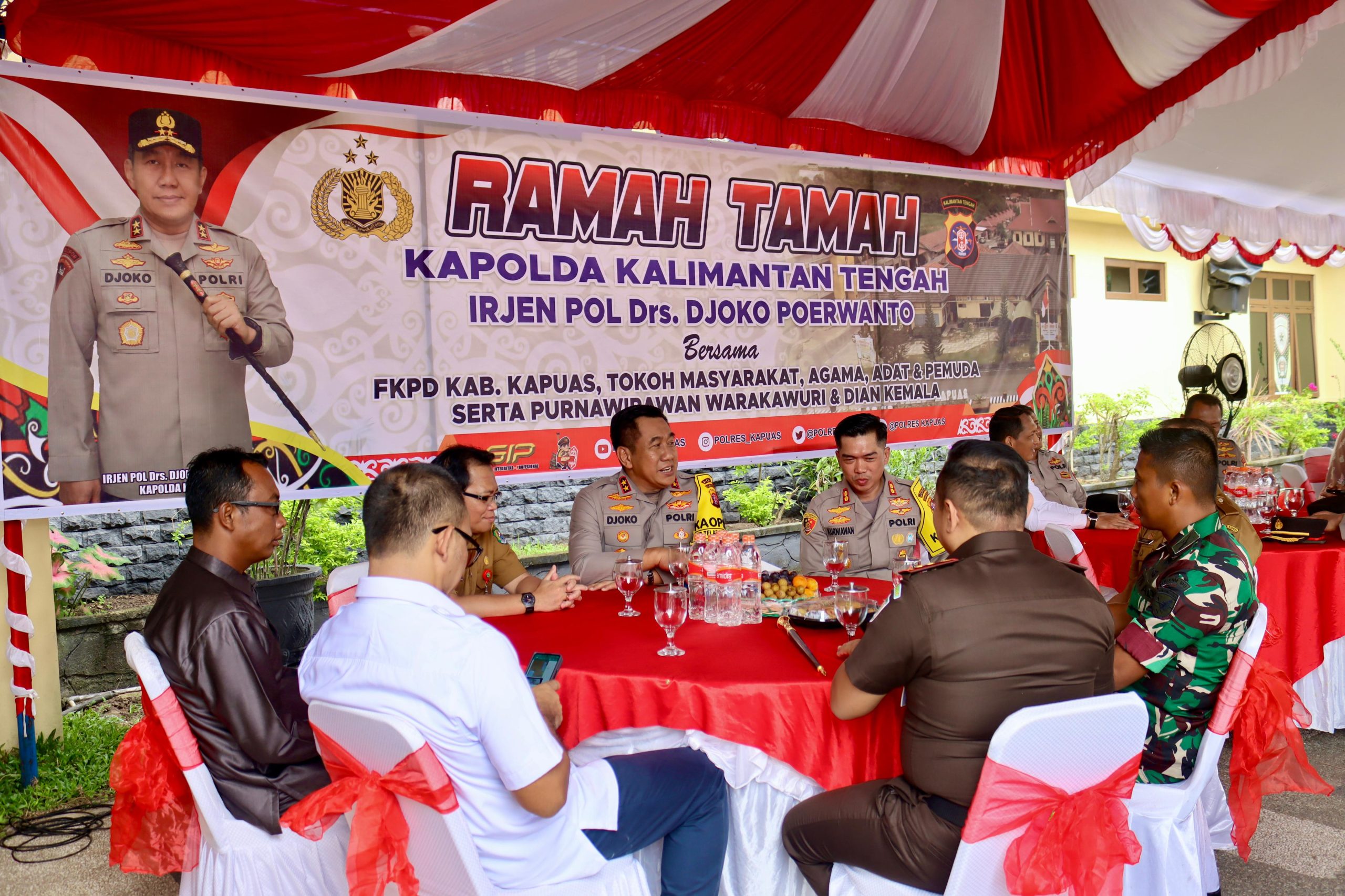 Kapolda Kalteng Ramah Tamah Dengan Forkopimda Kapuas