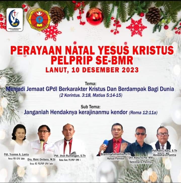 Perayaan Natal Pelprip GPdI Se – BMR Sukses, Pria Pantekosta Jangan Kendor dan Malas