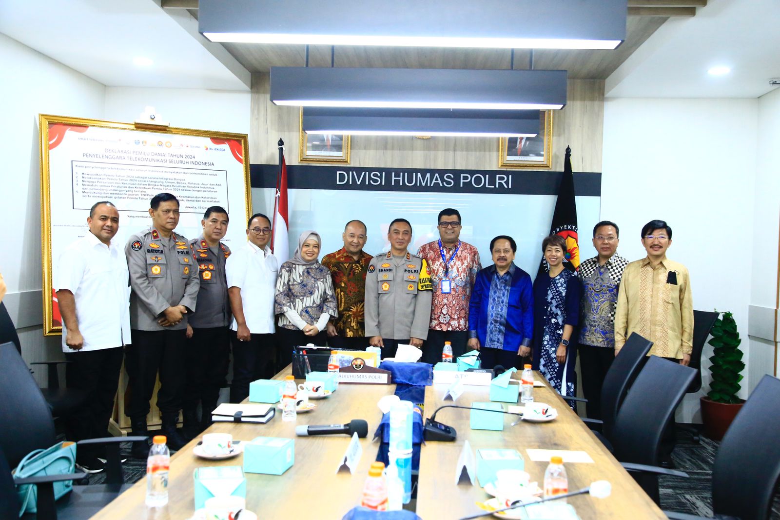 Polri dan Penyedia Jasa Telekomunikasi Gelar Deklarasi Pemilu Damai