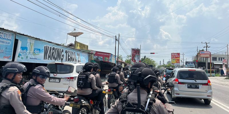 Satgas OMB Telabang Polda Kalteng Patroli Dialogis