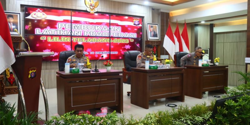 Polda Kalteng Gelar Latpraops Lilin Telabang 2023