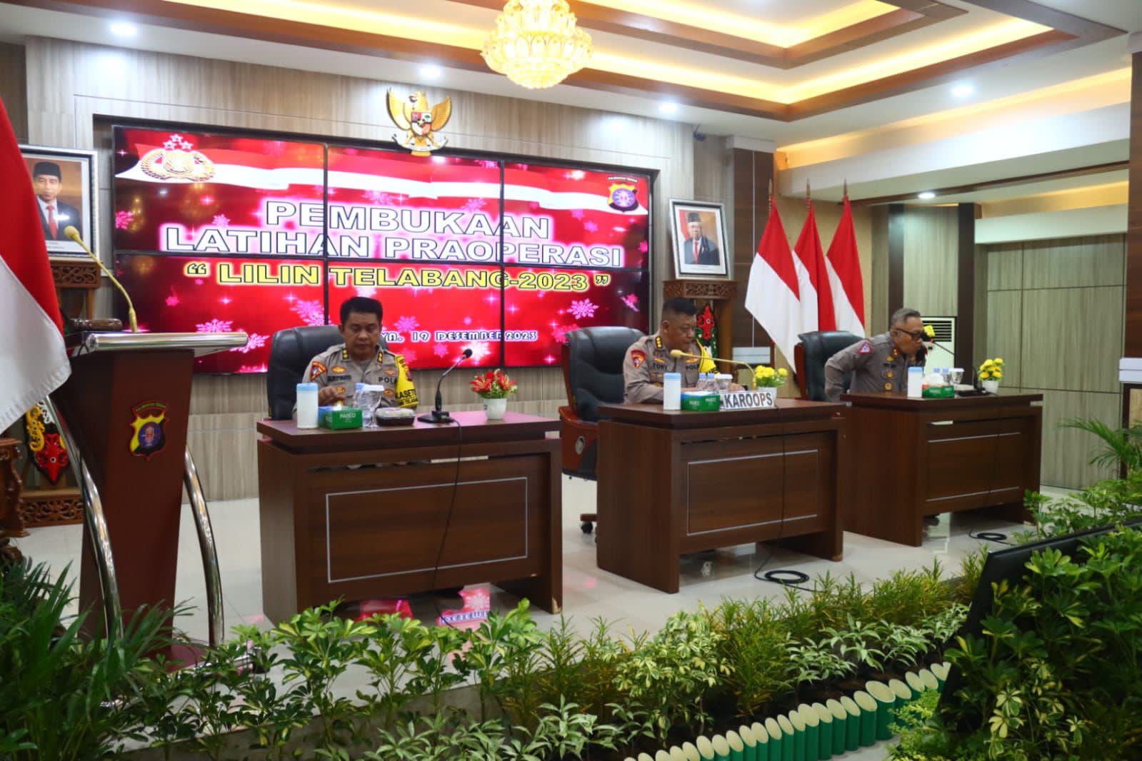 Polda Kalteng Gelar Latpraops Lilin Telabang 2023