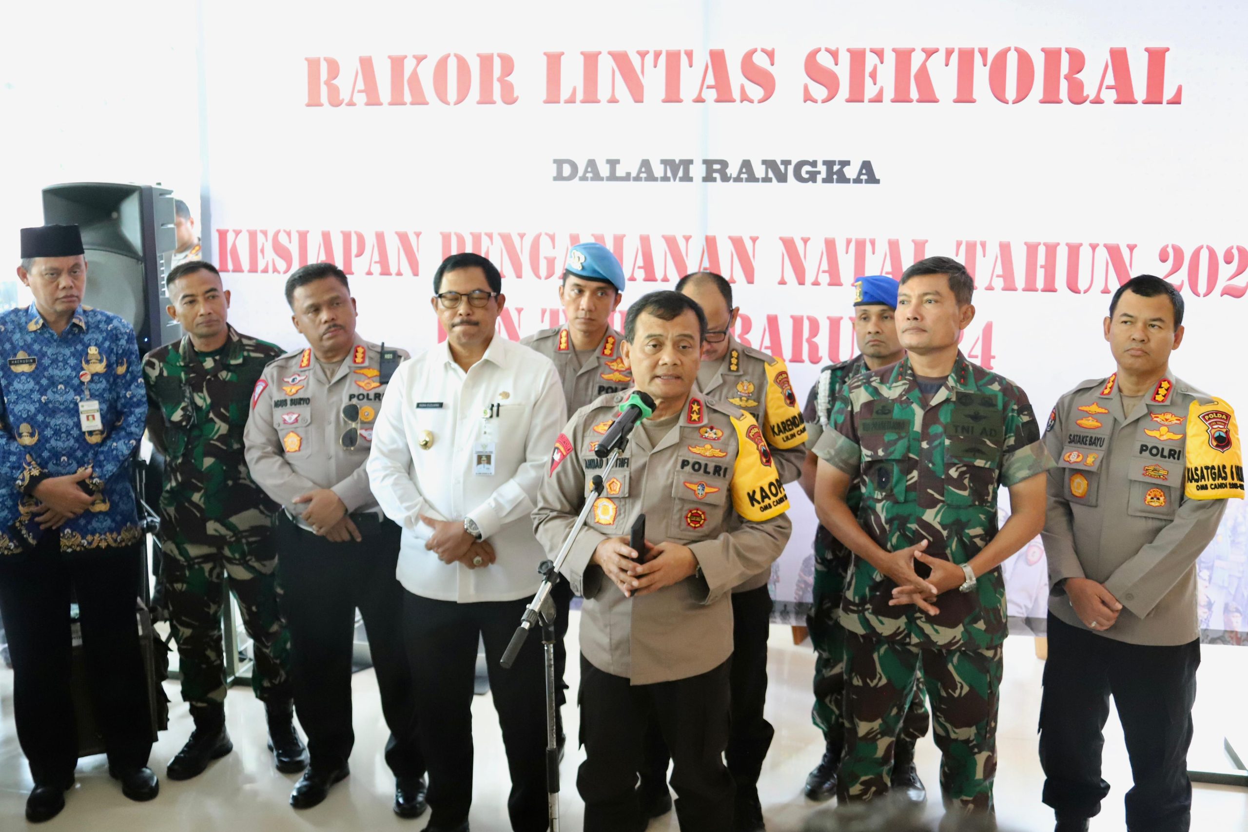 Rakor Linsek Ops Lilin Candi 2023 Polda Jateng Beberkan Strategi Hadapi Nataru