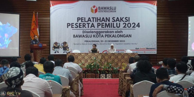 Bawaslu Kota Pekalongan Tingkatkan Kapasitas Saksi Peserta Pemilu 2024