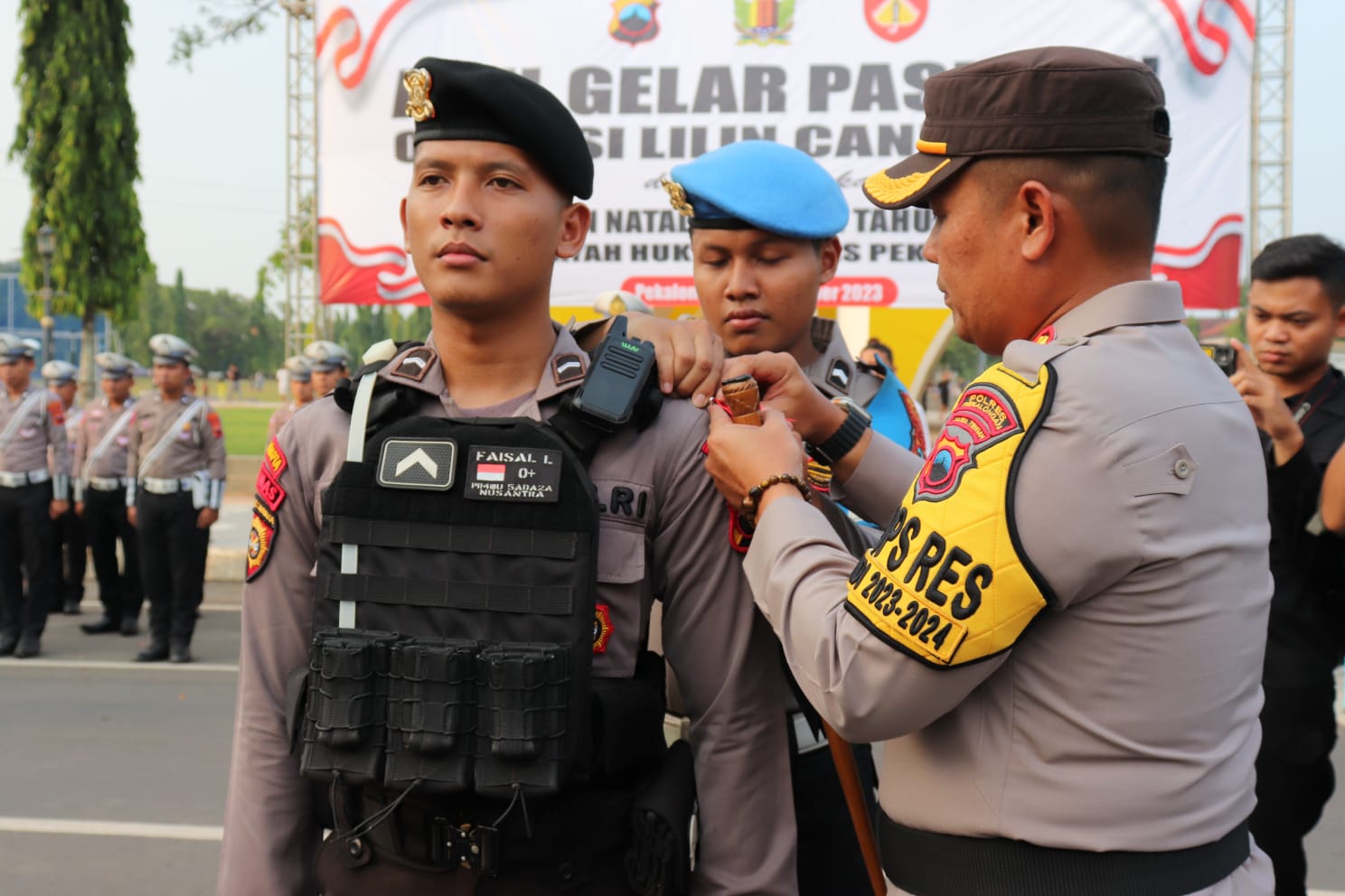 Kapolres Pekalongan Pimpin Apel Gelar Pasukan Operasi Lilin Candi 2023