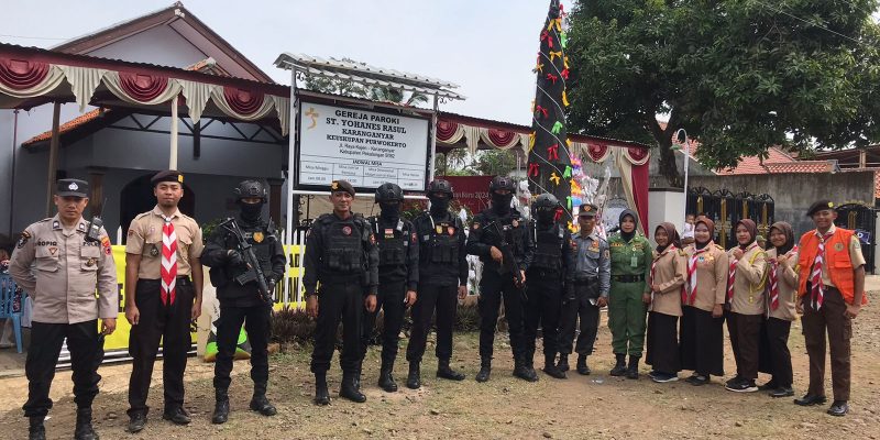 Pastikan Natal Berjalan Aman, Polres Pekalongan Perketat Pengamanan Gereja
