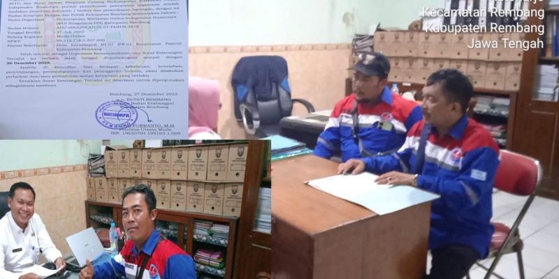 Resmi, PWO-IN Telah Tercatat Di Kesbangpol Di Kabupaten Rembang