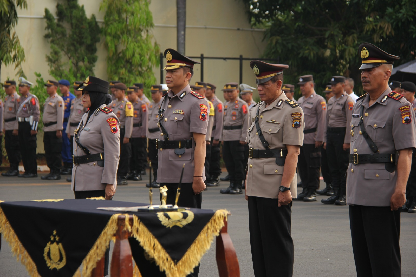Pimpin Upacara Sertijab Wakapolres dan Kapolsek Tirto, Ini Pesan Kapolres Pekalongan Kota