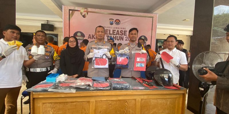 Polres Lumajang Berhasil Ungkap 110 Perkara Kejahatan Jalanan, 104 Perkara Narkotika Tahun 2023 di Lumajang
