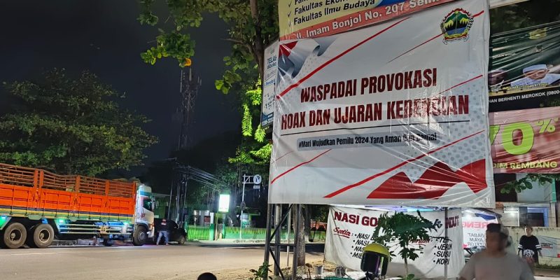 Jelang Pemilu 2024, Pemprov Jateng Pasang Baliho Imbauan Untuk Masyarakat