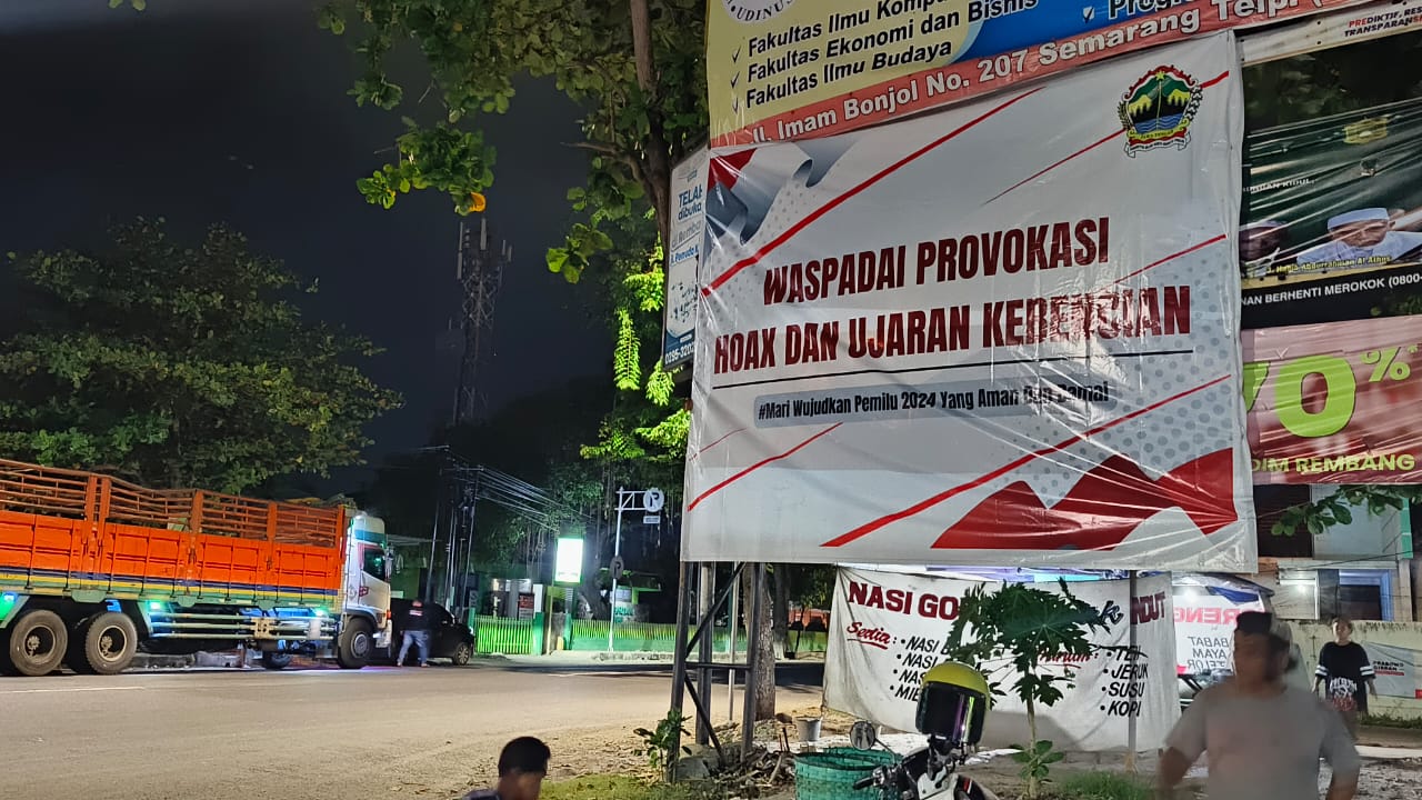 Jelang Pemilu 2024, Pemprov Jateng Pasang Baliho Imbauan Untuk Masyarakat
