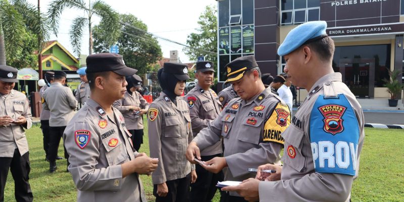 Mendadak, Kelengkapan Anggota Polres Batang Diperiksa