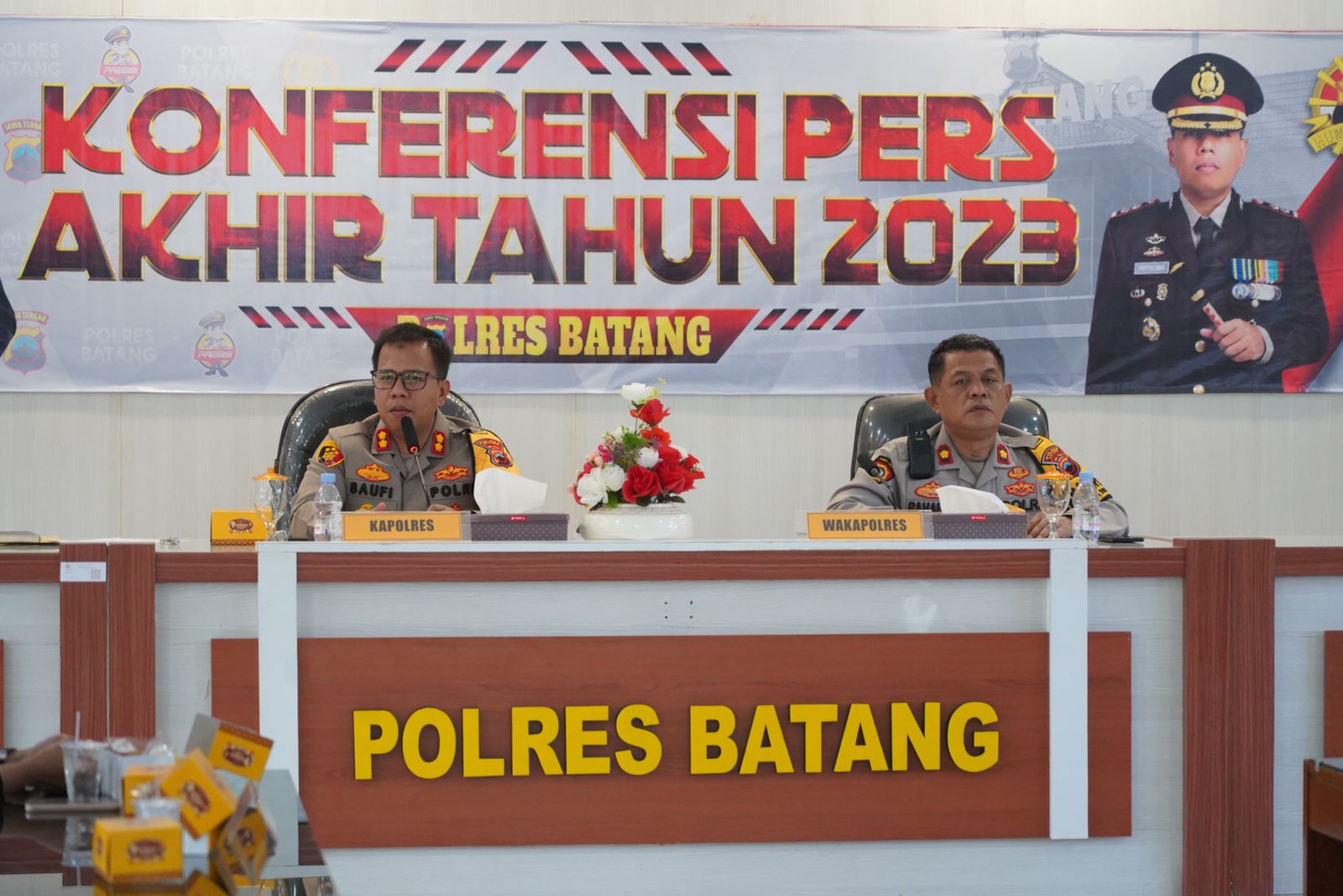 Konferensi Pers Polres Batang : Capaian dan Tantangan Kinerja Tahun 2023