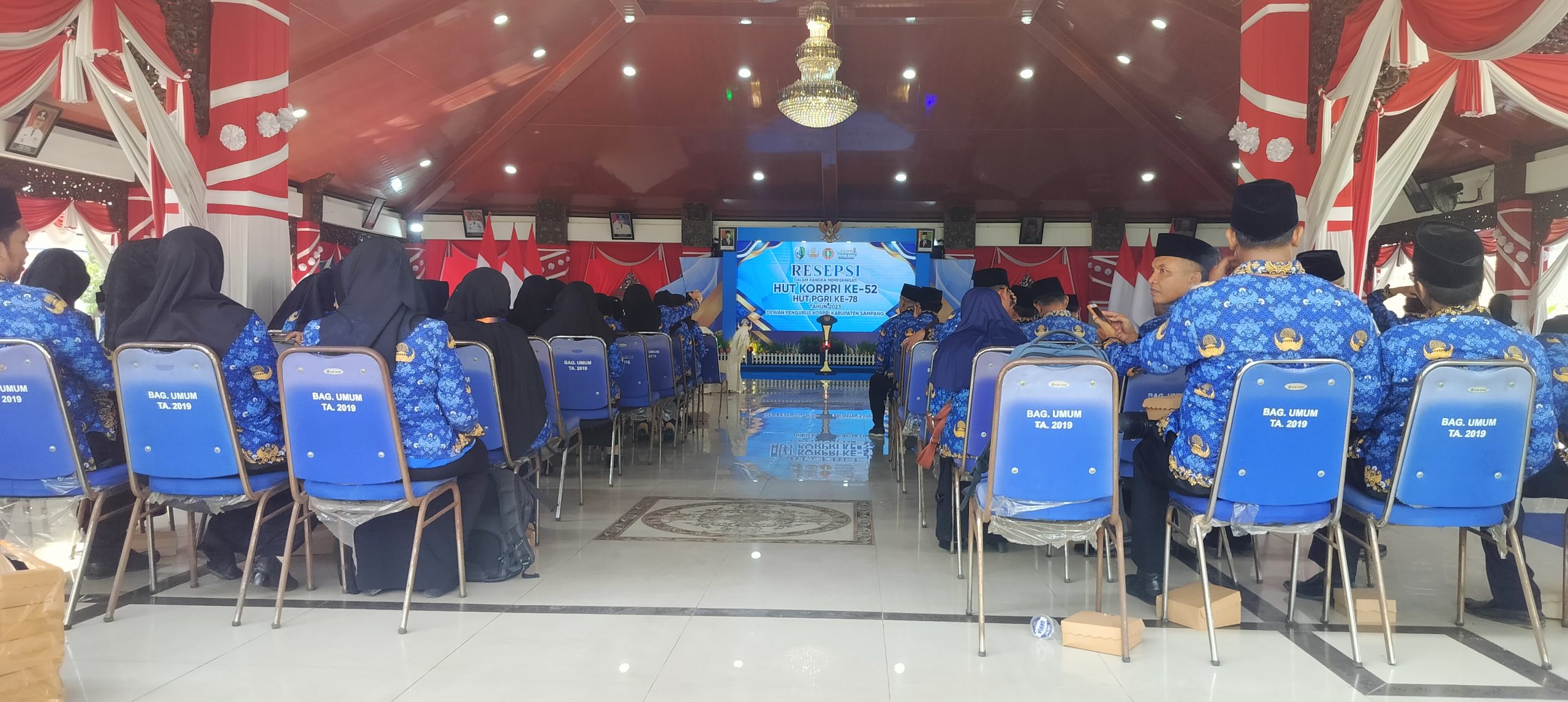 Pemkab Sampang Gelar Resepsi HUT Korpri Ke-52 Dan HUT PGRI Ke-78