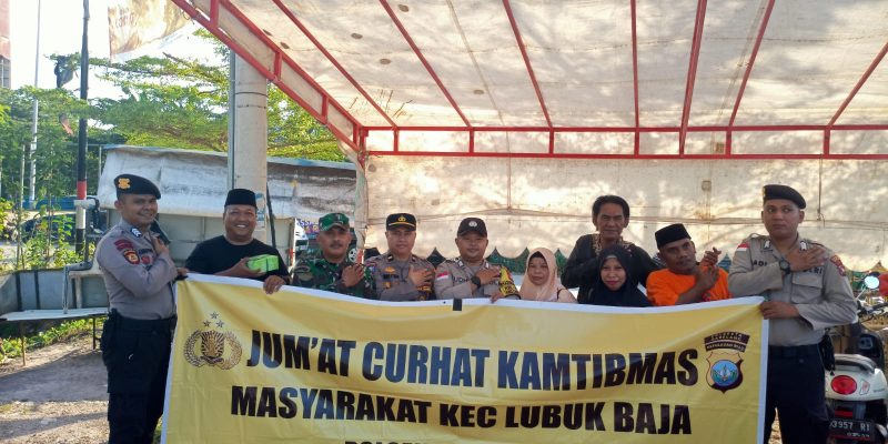 Polsek Lubuk Baja Melaksanakan Jum’at Curhat di Bukit Timur Lubuk Baja Batam