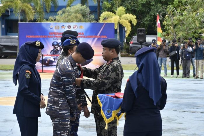Lantamal IV Ikuti Upacara Pembukaan Operasi Bersama Pengawasan, Penindakan dan Penyelundupan Benih Bening Lobster