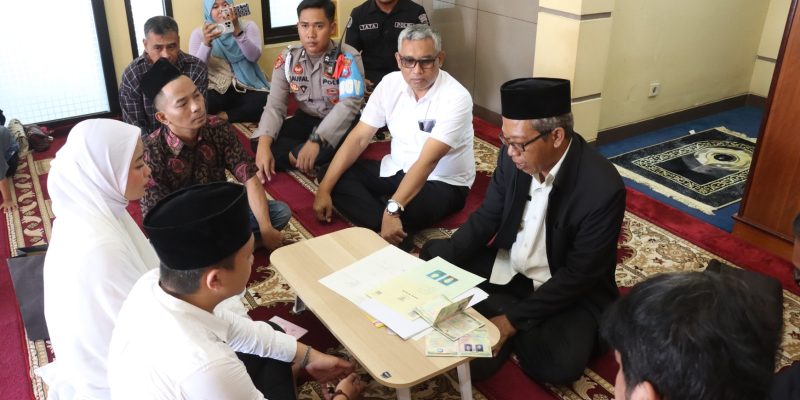 Polres Probolinggo Kota Fasilitasi Salah Satu Tahanan Untuk Melaksanakan Pernikahan